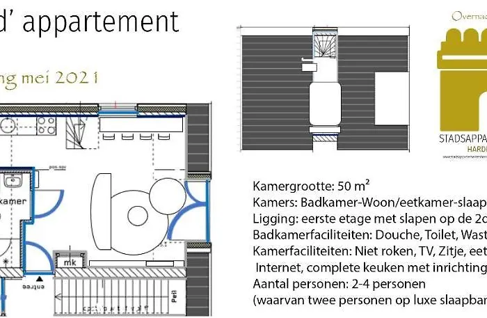 Stadsappartementen Apartamento